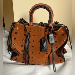 Coach 1941 Rogue 36 brown full grain suede and whiplash detail (open to offers)